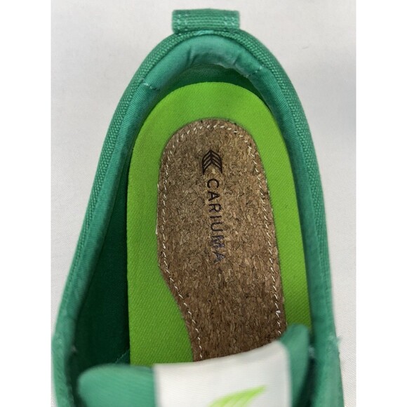 Cariuma OCA Shoes Women's Size 9 Green Canvas Low Top Lace Up Casual Sneaker - Picture 8 of 12